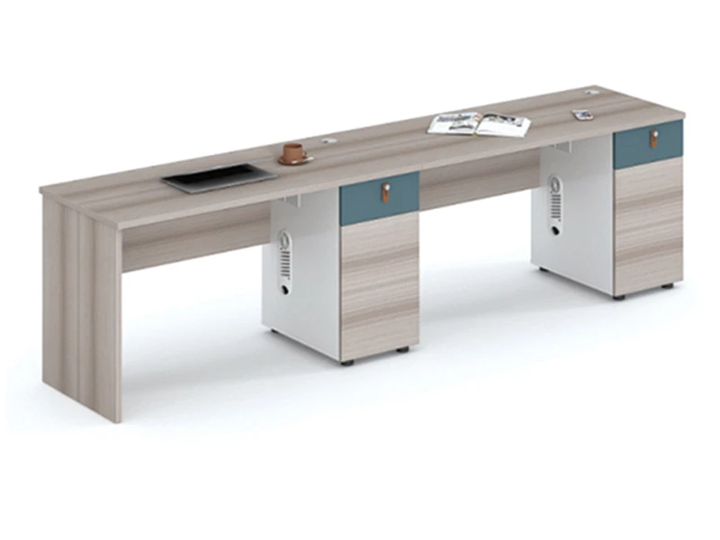 Mesa de computador moderna com gabinete lateral - LP-A0912