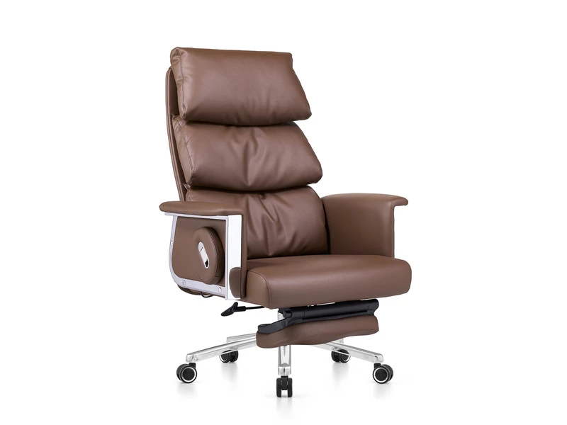 Cadeira executiva reclin&aacute;vel de luxo com apoio para os p&eacute;s - 2420A