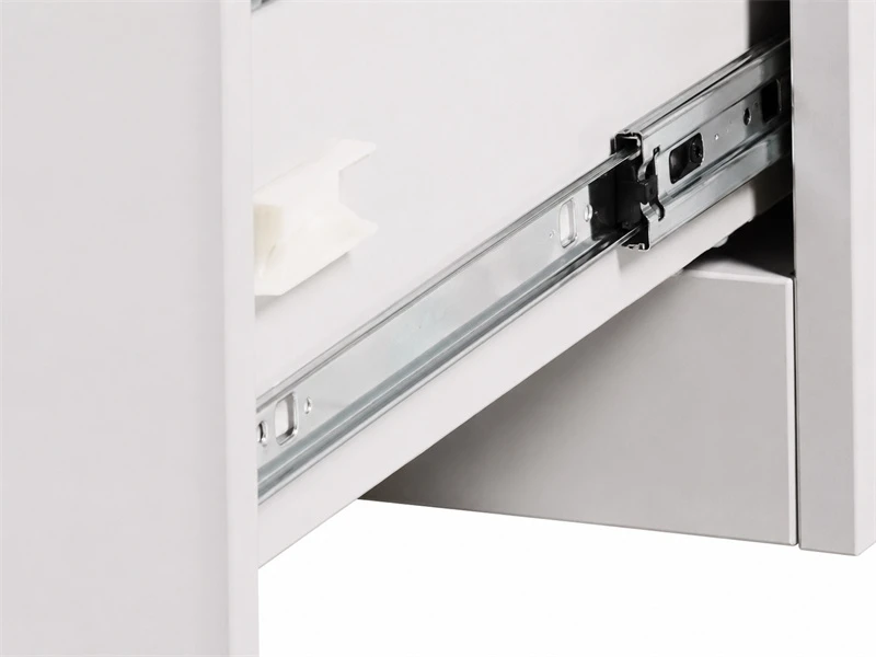 Arquivo de escrit&oacute;rio de metal vertical com 3 gavetas e fechadura
