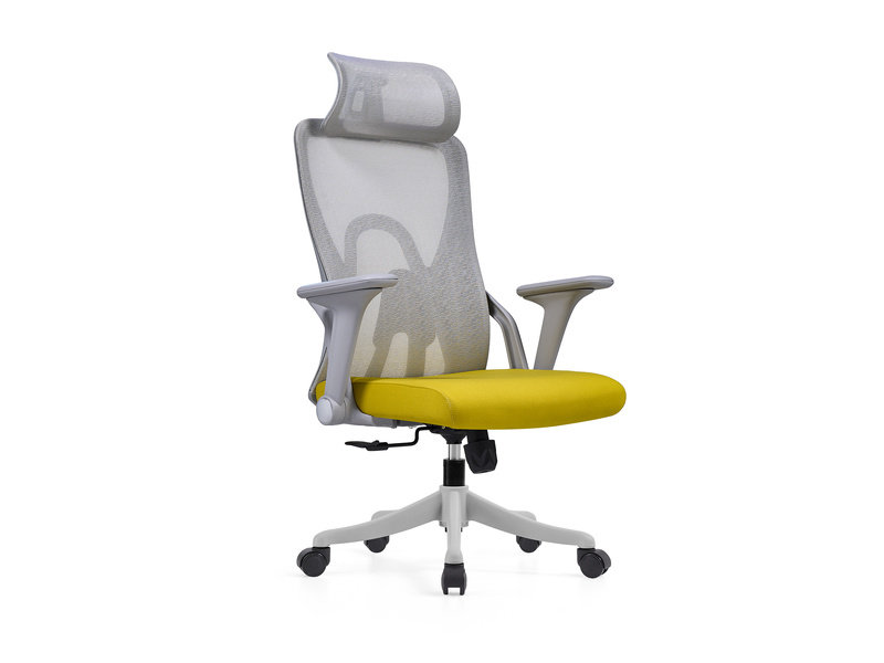 Cadeira de escrit&oacute;rio ergon&ocirc;mica em malha com apoio de cabe&ccedil;a ajust&aacute;vel &ndash; 2428A