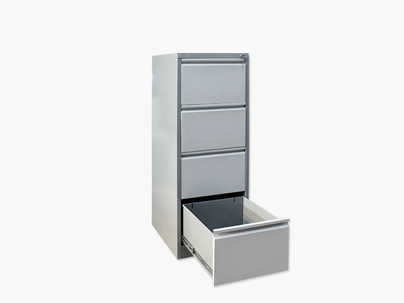 Arquivo vertical de 4 gavetas com fechadura para armazenamento de documentos de escrit&oacute;rio