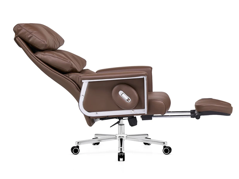 Cadeira executiva reclin&aacute;vel de luxo com apoio para os p&eacute;s - 2420A