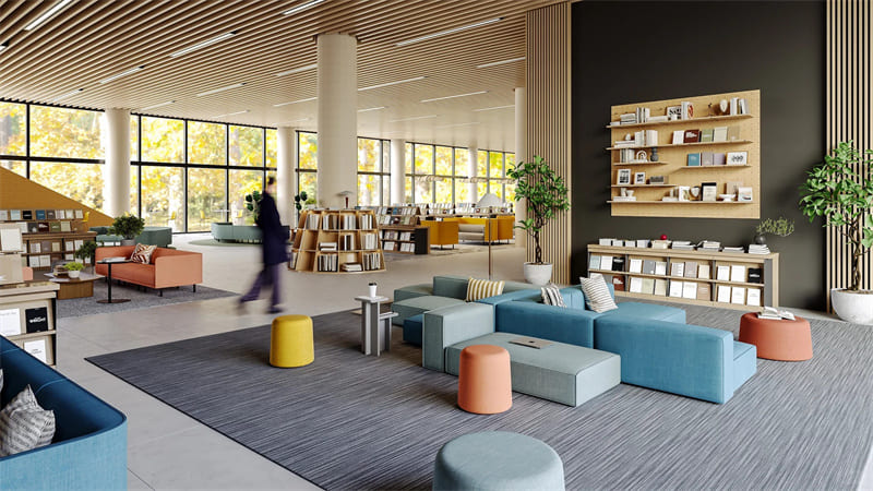 Solução de móveis de escritório para a Biblioteca Pública de Shenzhen Futian