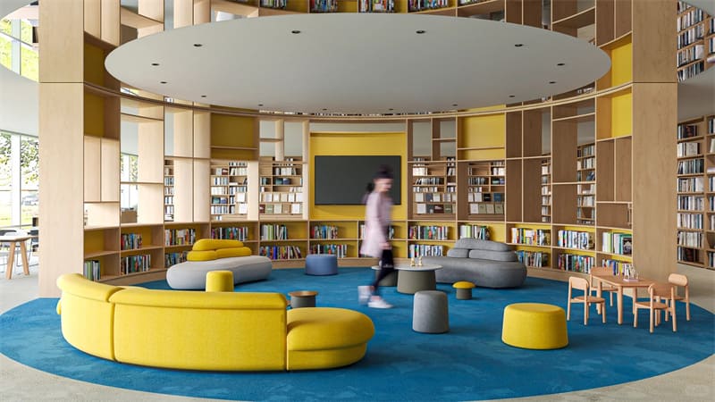 Solução de móveis de escritório para a Biblioteca Pública de Shenzhen Futian