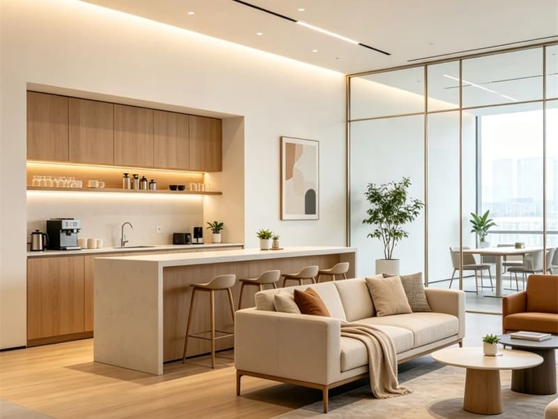 Solução de móveis de escritório para espaço de trabalho de agências criativas em Guangzhou 