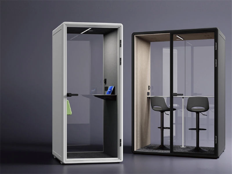 Pods e m&oacute;dulos modulares para escrit&oacute;rio Cabines de trabalho privadas