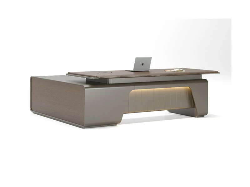 Mesas executivas em forma de L | Mesa de altura ajust&aacute;vel
