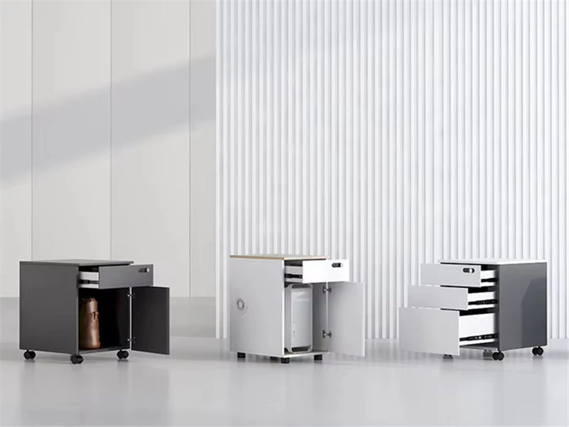 Dur&aacute;vel e dur&aacute;vel. Arm&aacute;rios de arquivo de pedestal m&oacute;vel multifuncional para escrit&oacute;rio