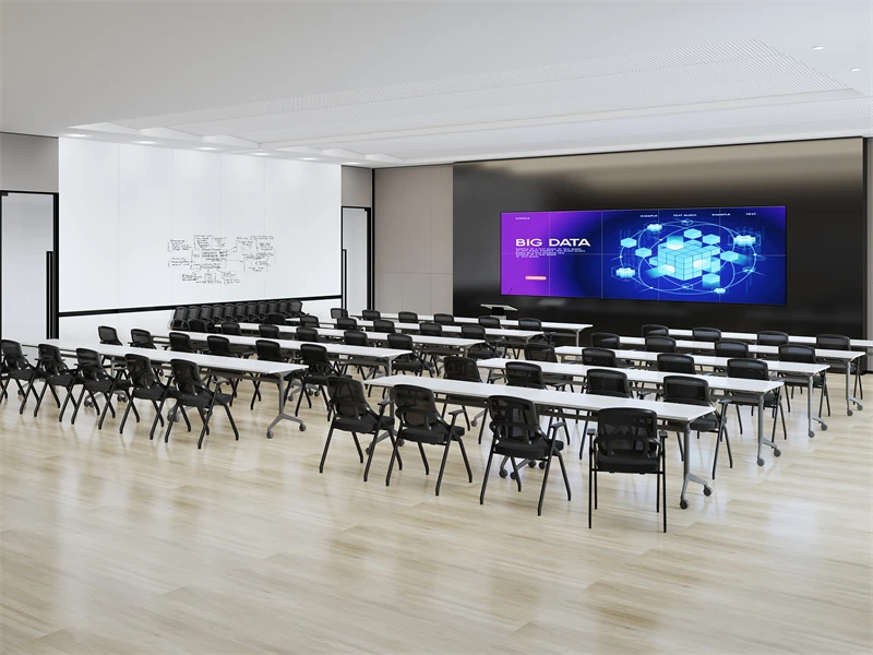 Cadeira e cadeira para sala de confer&ecirc;ncias Assentos para sala de treinamento com rodas