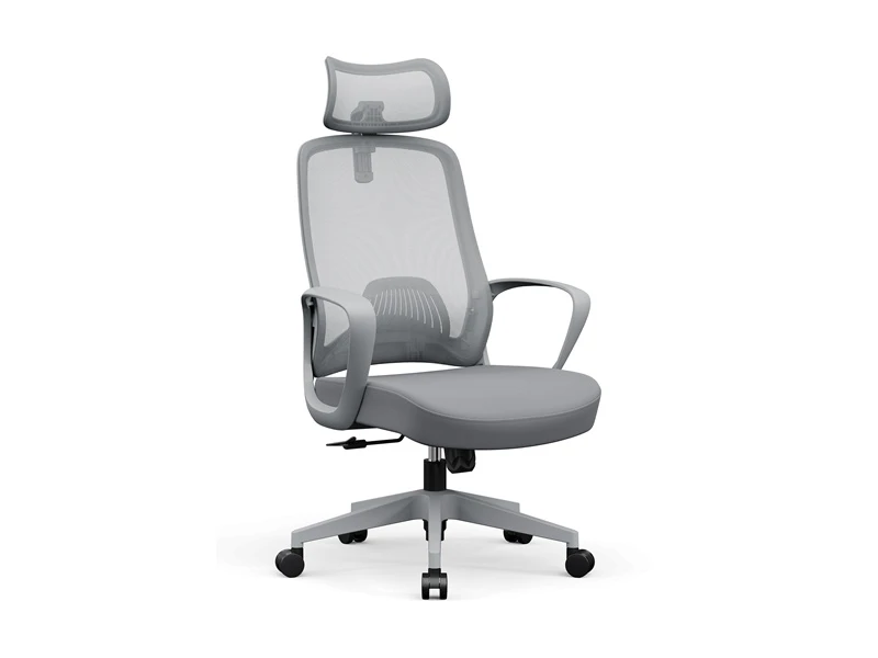 Cadeira de mesa ergon&ocirc;mica de escrit&oacute;rio com malha traseira alta e apoio lombar