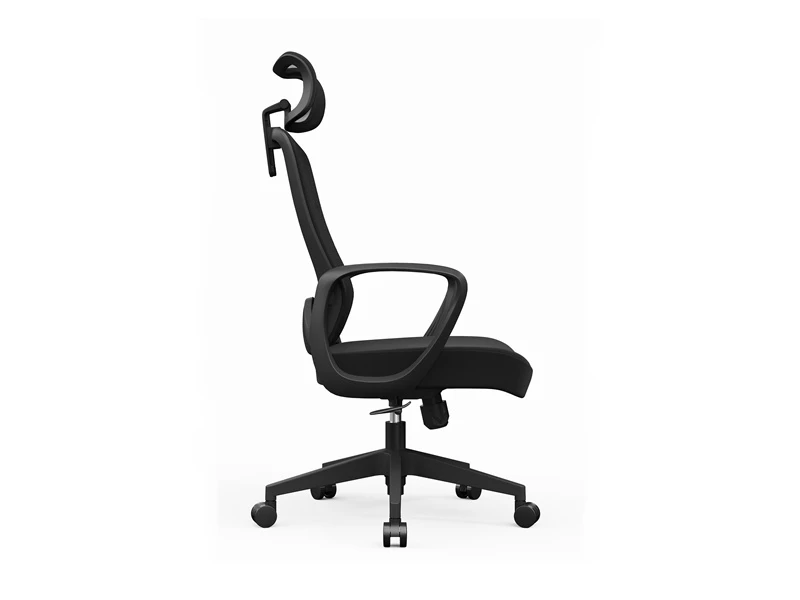 Cadeira de mesa ergon&ocirc;mica de escrit&oacute;rio com malha traseira alta e apoio lombar