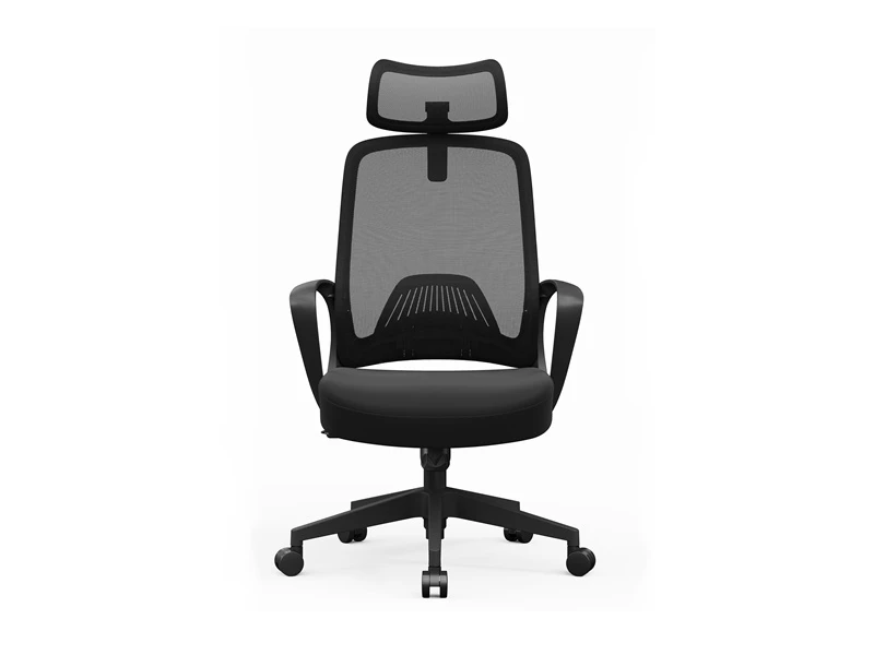 Cadeira de mesa ergon&ocirc;mica de escrit&oacute;rio com malha traseira alta e apoio lombar