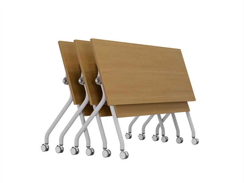 Mesa de treinamento flip-top para escrit&oacute;rio com rodas