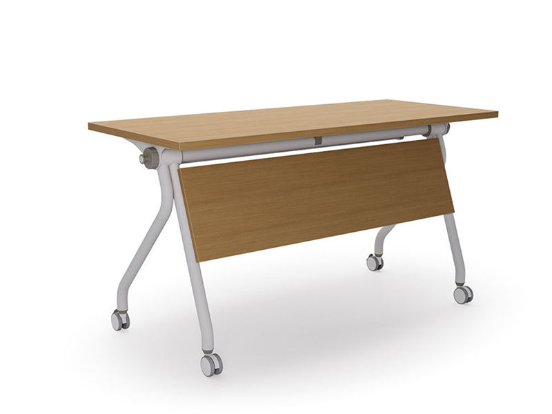 Mesa de treinamento de escritório flip-top com rodas