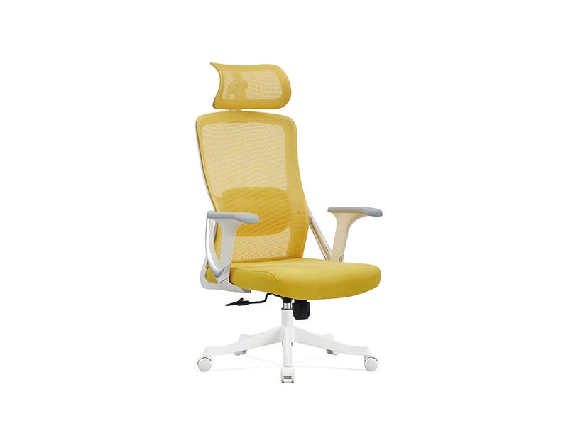 Cadeira Operativa com Apoio de Cabe&ccedil;a 2D | Cadeira de escrit&oacute;rio de mesa em p&eacute;