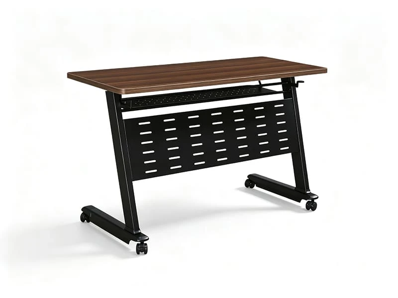 Mesa comercial flip-top de treinamento de aninhamento com painel de mod&eacute;stia