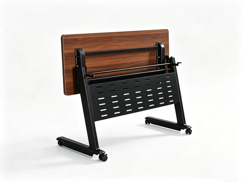 Mesa comercial flip-top de treinamento de aninhamento com painel de mod&eacute;stia
