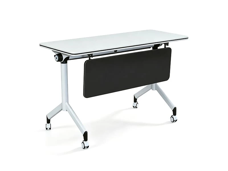 Mesa de treinamento flip-top com rodas para salas de reuni&otilde;es