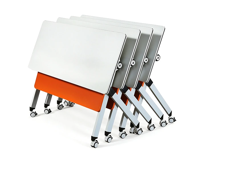 Mesa de treinamento triangular flip-top com rodas | LINRAY