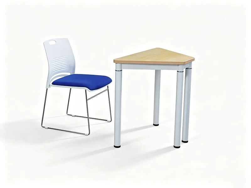Mesa de treinamento Triangle Office para aprendizagem colaborativa