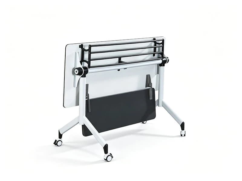 Mesa de treinamento flip-top com rodas para salas de reuni&otilde;es