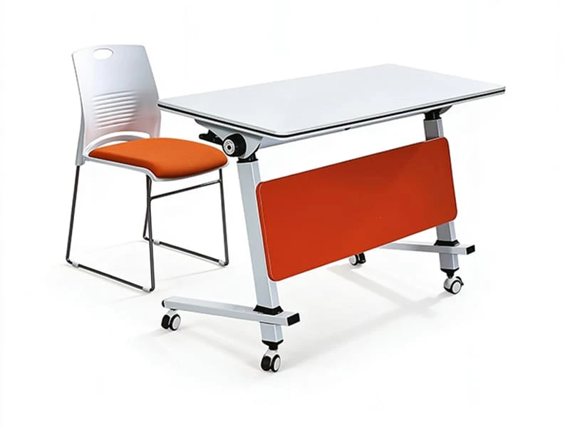 Mesa de treinamento flip-top com rodas para espa&ccedil;os flex&iacute;veis