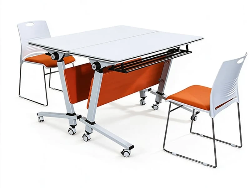 Mesa de treinamento flip-top com rodas para espa&ccedil;os flex&iacute;veis