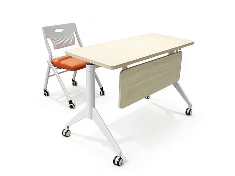 Mesa de treinamento flip-top premium com rodas para espa&ccedil;os de reuni&atilde;o