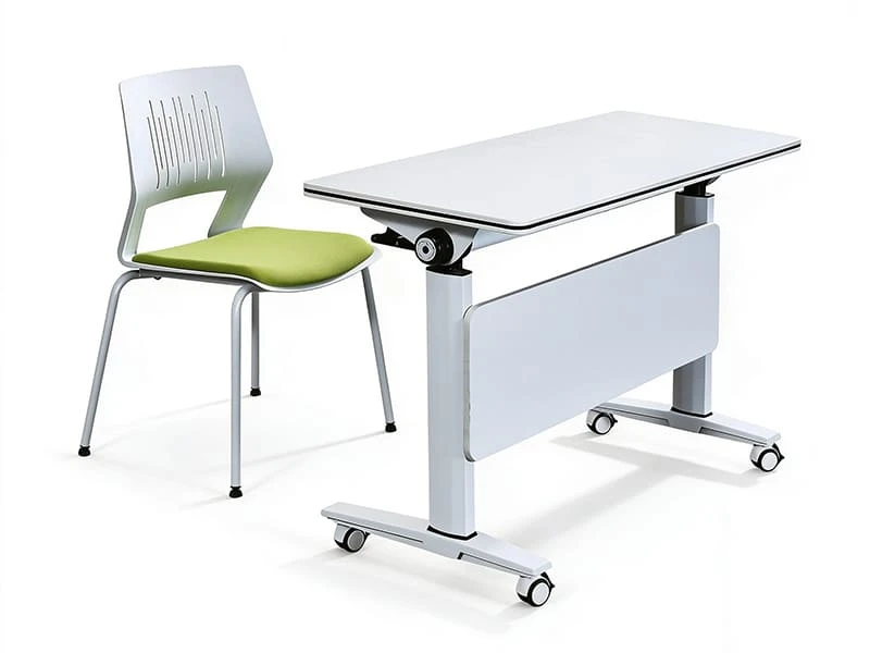 Mesa de treinamento flip-top com rodas para escrit&oacute;rio