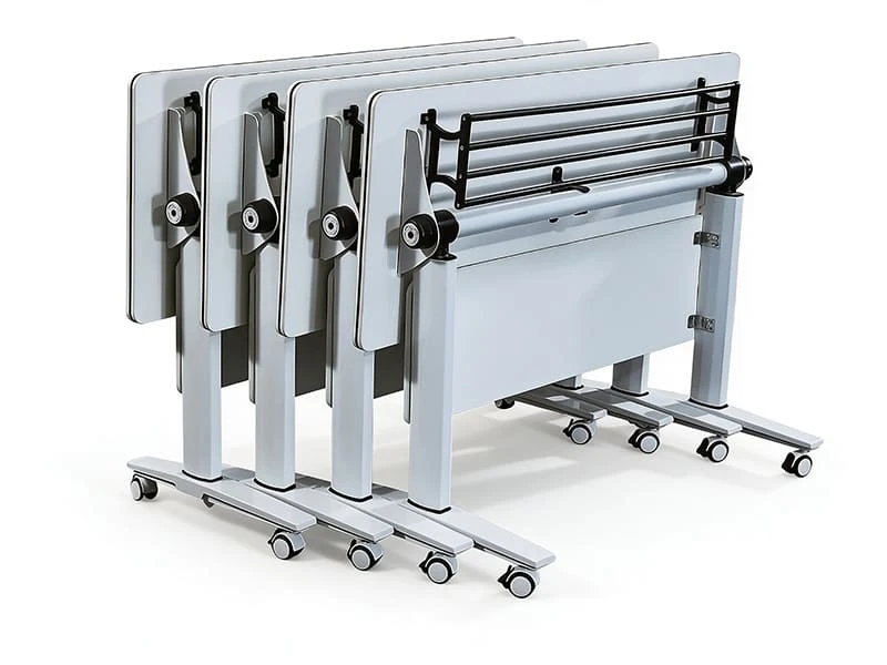 Mesa de treinamento flip-top com rodas para escrit&oacute;rio