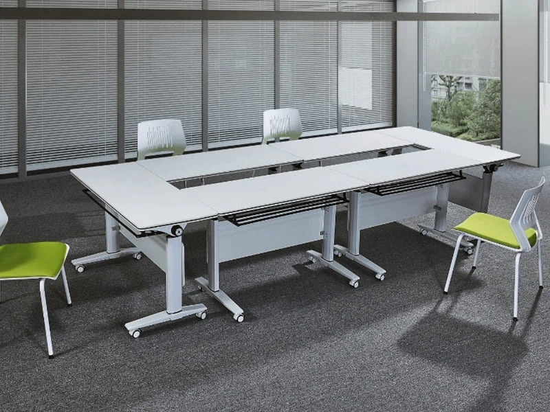 Mesa de treinamento flip-top com rodas para escrit&oacute;rio