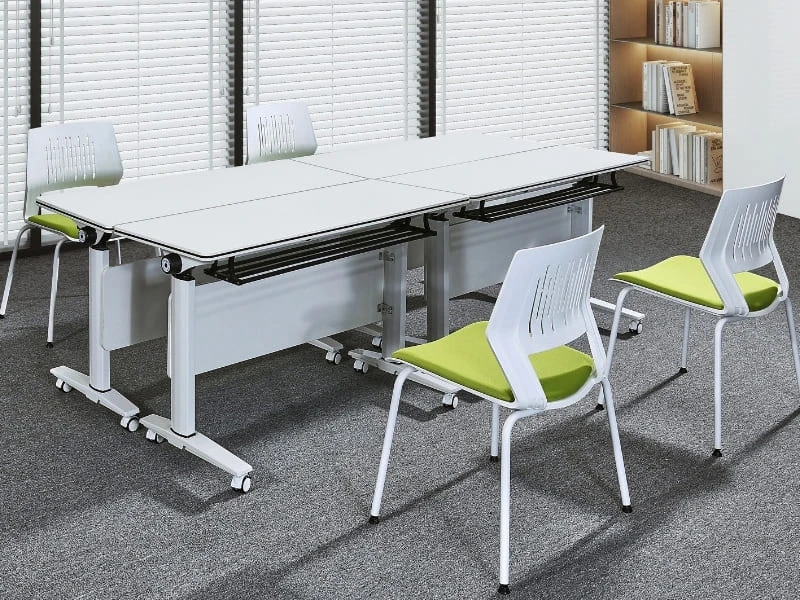 Mesa de treinamento flip-top com rodas para escrit&oacute;rio