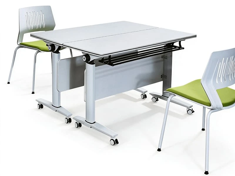 Mesa de treinamento flip-top com rodas para escrit&oacute;rio