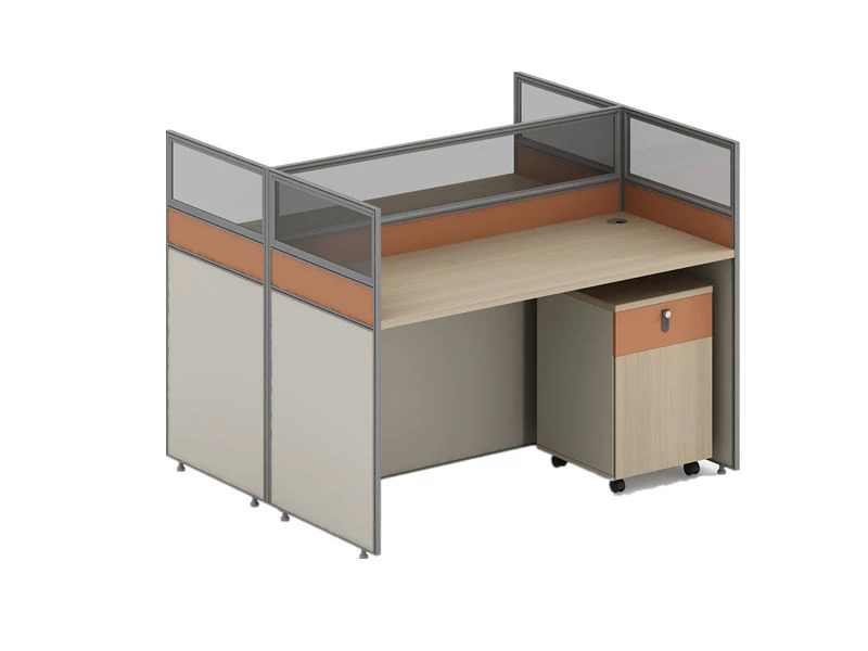 Mesa moderna para cub&iacute;culo de escrit&oacute;rio | Esta&ccedil;&atilde;o de trabalho modular para v&aacute;rias pessoas