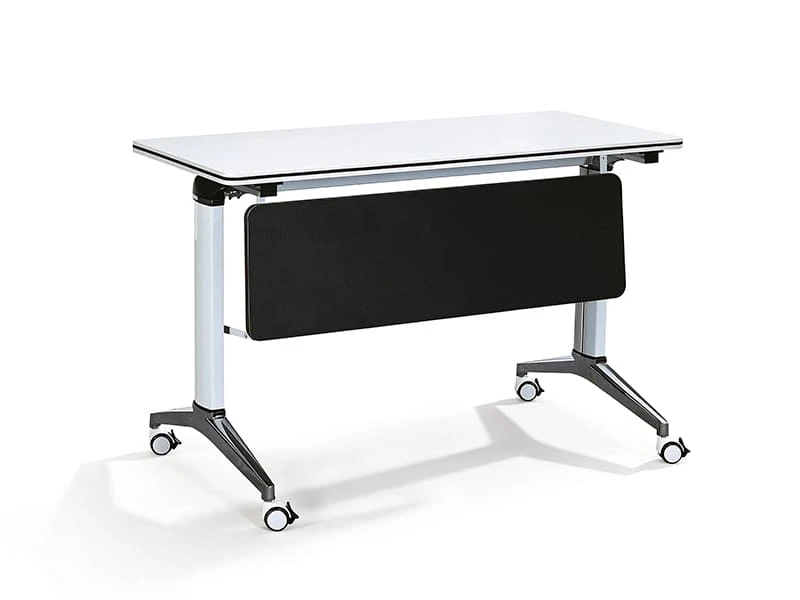 Mesa de treinamento modular flip-top premium com gerenciamento de cabos