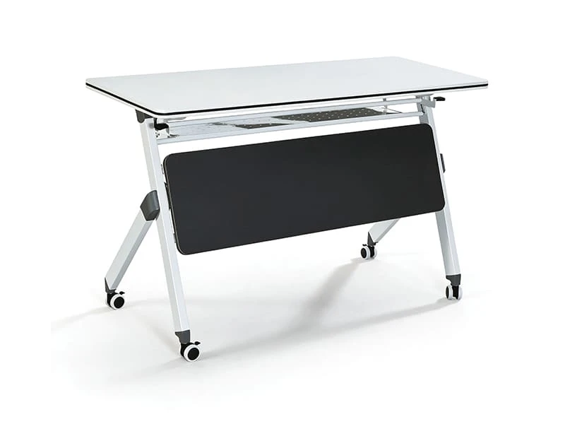 Mesa de treinamento dobr&aacute;vel Mesa de confer&ecirc;ncia flip top com rodas para escrit&oacute;rio