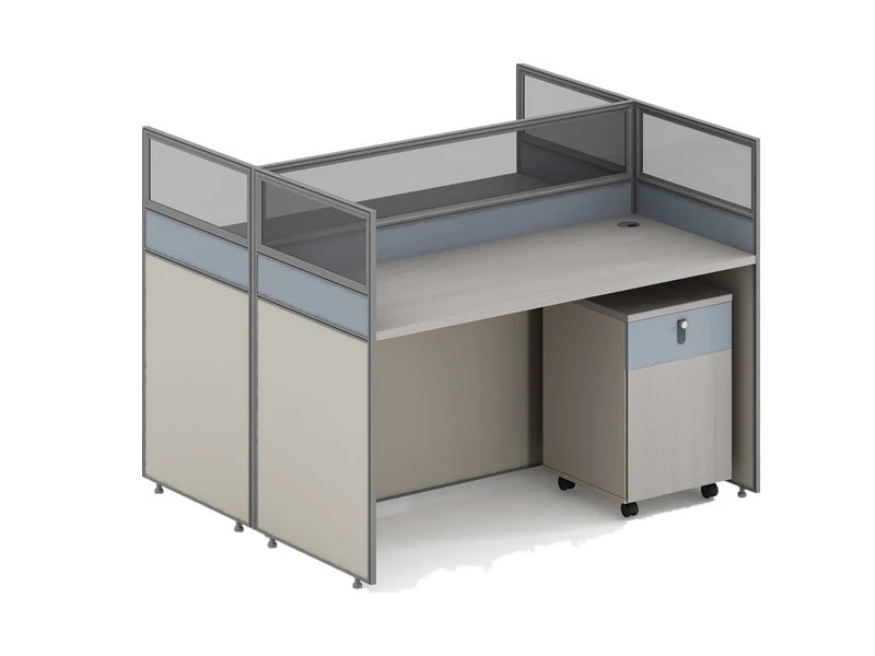 Mesa moderna para cub&iacute;culo de escrit&oacute;rio | Esta&ccedil;&atilde;o de trabalho modular para v&aacute;rias pessoas