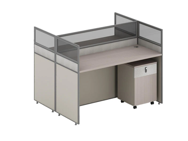 Mesa moderna para cub&iacute;culo de escrit&oacute;rio | Esta&ccedil;&atilde;o de trabalho modular para v&aacute;rias pessoas