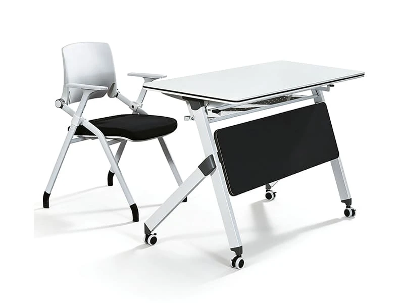 Mesa de treinamento dobr&aacute;vel Mesa de confer&ecirc;ncia flip top com rodas para escrit&oacute;rio