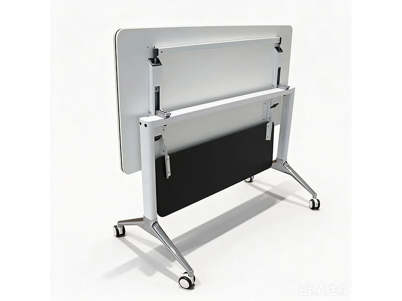 Mesa de treinamento flip-top moderna com rodas para escrit&oacute;rios