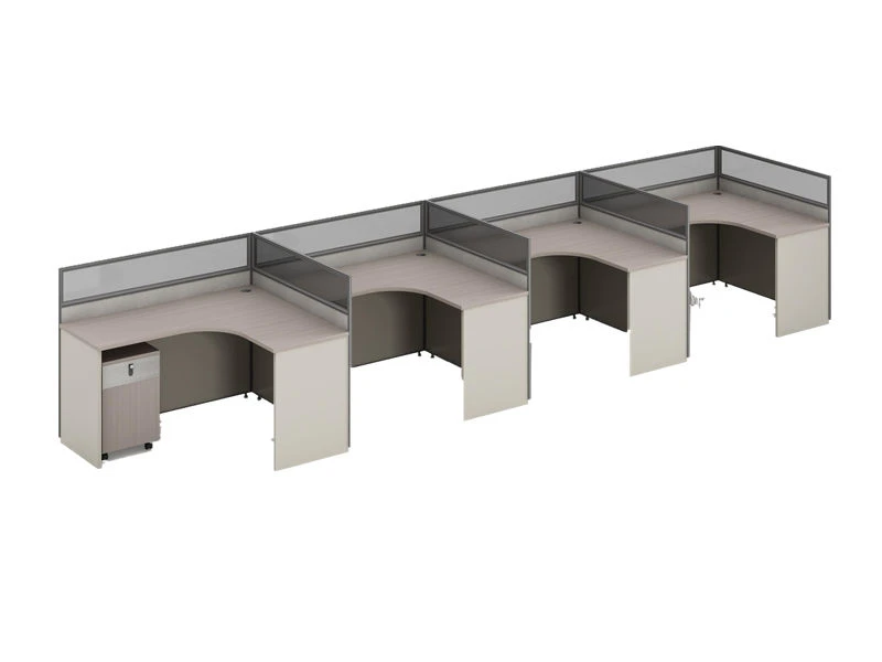 Esta&ccedil;&otilde;es de trabalho modulares de privacidade em formato de L | M&oacute;veis de mesa para cub&iacute;culos