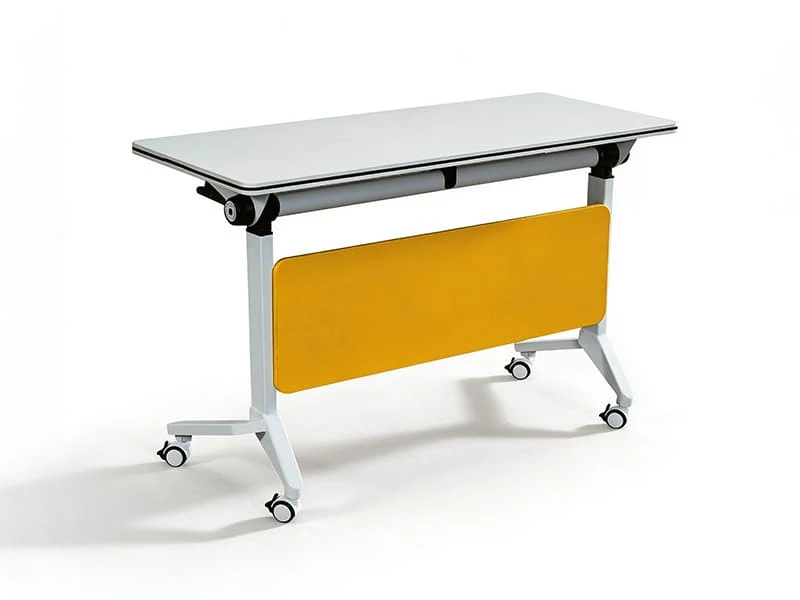 Mesa de treinamento moderna Mesa de escrit&oacute;rio dobr&aacute;vel com rod&iacute;zios com trava
