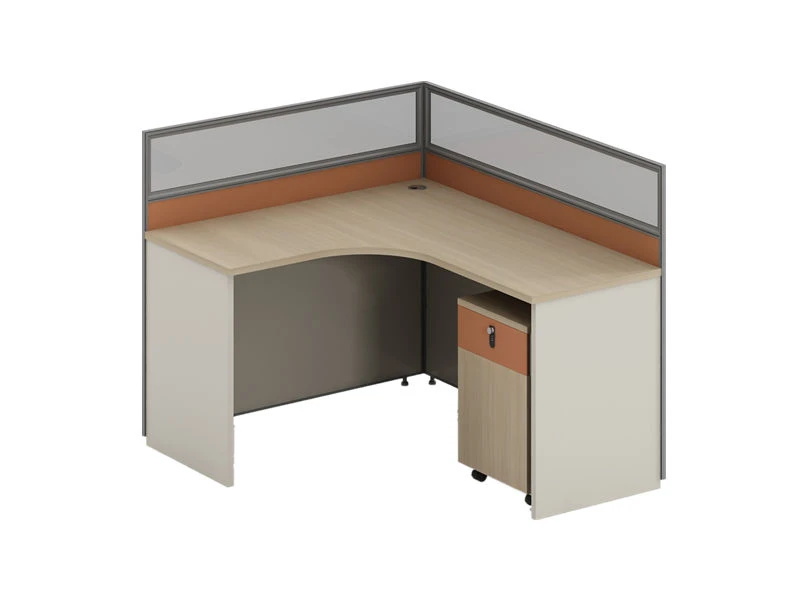 Esta&ccedil;&otilde;es de trabalho modulares de privacidade em formato de L | M&oacute;veis de mesa para cub&iacute;culos