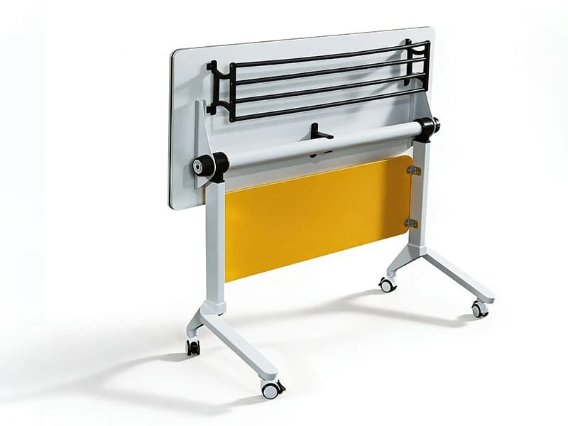 Mesa de treinamento moderna Mesa de escrit&oacute;rio dobr&aacute;vel com rod&iacute;zios com trava