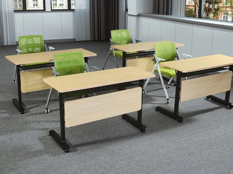 Mesa de treinamento moderna mesa de confer&ecirc;ncia modular flip top com estrutura de a&ccedil;o