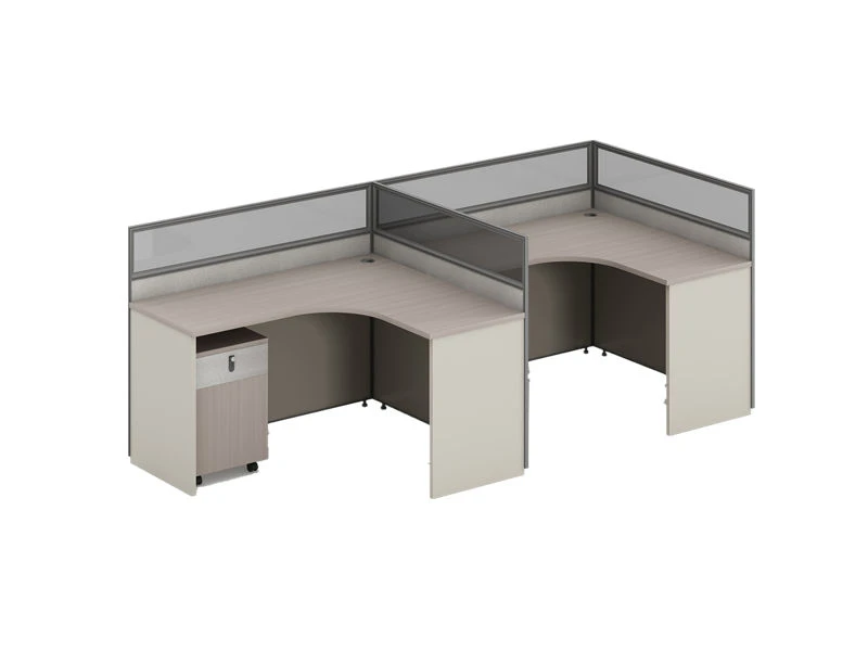 Esta&ccedil;&otilde;es de trabalho modulares de privacidade em formato de L | M&oacute;veis de mesa para cub&iacute;culos