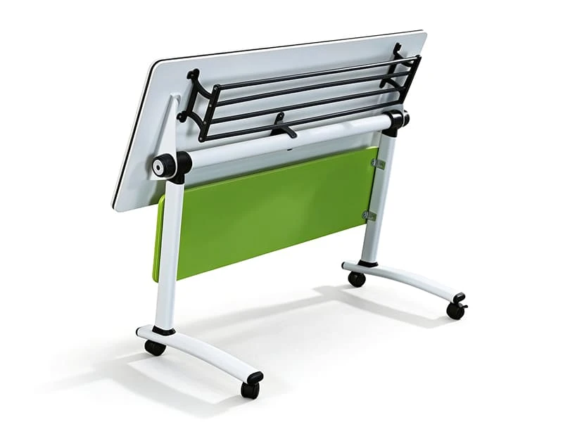 Mesa dobr&aacute;vel moderna para treinamento com rod&iacute;zios com trava