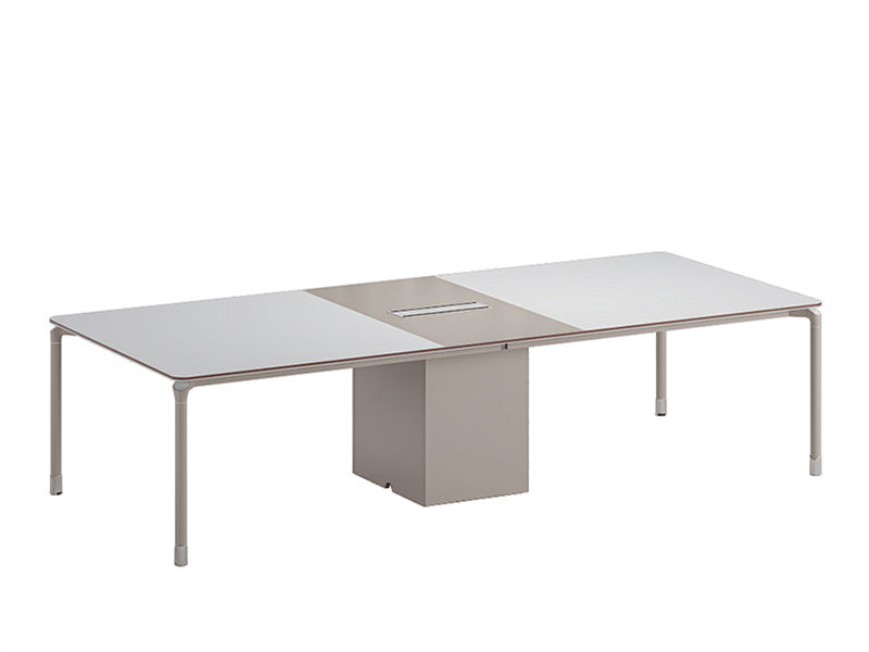 Mesa de sala de conferência branca para reuniões de escritório e eventos Seminários