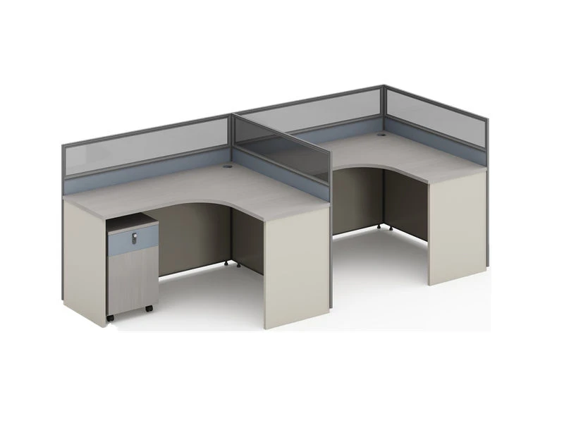 Esta&ccedil;&otilde;es de trabalho modulares de privacidade em formato de L | M&oacute;veis de mesa para cub&iacute;culos