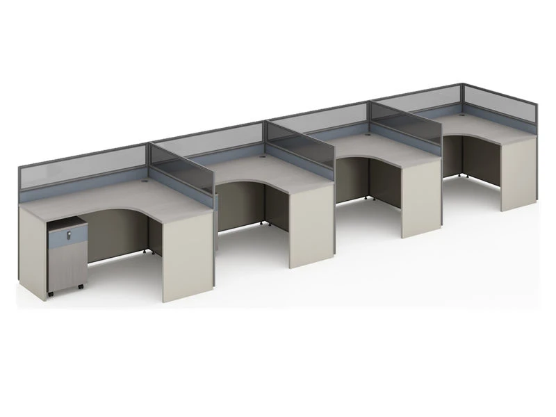 Esta&ccedil;&otilde;es de trabalho modulares de privacidade em formato de L | M&oacute;veis de mesa para cub&iacute;culos